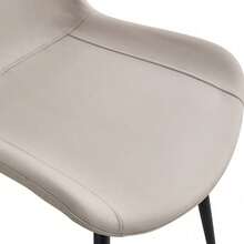 Dining Table & Chair Sets - Brown+Black + Warm Grey + Glass+Metal + PU Leather + Seats 4 - View 9