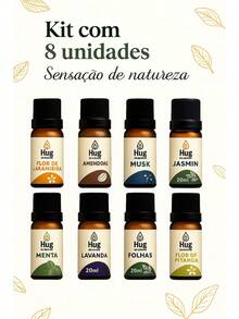 20ml Aromatherapy Essential Oil Kit | For Humidifiers, Room Diffusers And Water-Soluble Air Fresheners - 套裝包含8個 - 查看 1
