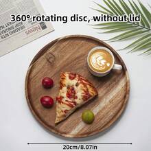 Estante giratorio de 360° para condimentos, plataforma giratoria multifuncional (sin tapa), organizador de frascos de especias y salsas para encimera de cocina, plato para frutas - Camel - Ver 11