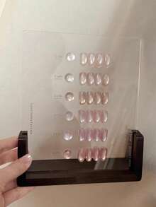 12毫升容量，2026春夏新款女士节日礼盒套装，闪耀爱意裸粉色、仙女金闪粉、彩虹猫眼、半透明金桃猫眼、玻璃珠水晶石猫眼凝胶指甲油。适合所有季节，美甲艺术，尽在美妆。 - 彩色 - 查看 7