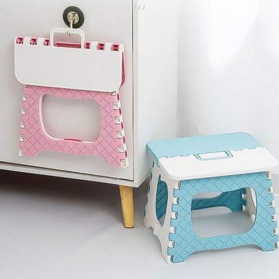 Banquinho Dobrável Para Criança Com Alça Banco Infantil Praia Parque Até 30kg - Sortido