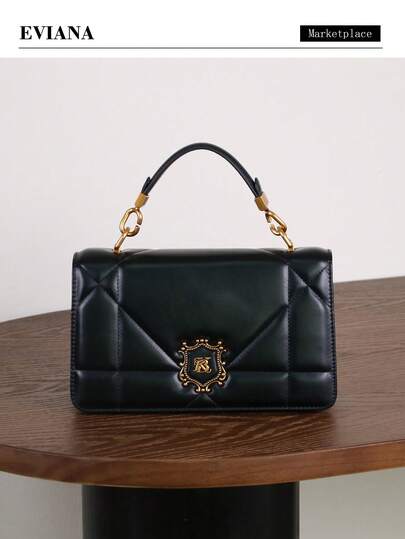 2026新款小众设计时尚钱包手拿包，奢华柔软菱形皮革女士手提包，大容量高端通勤简约单肩斜挎包