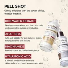 [Dr.Melaxin Official] Peel Shot Glow Rice Ampoule Duo - Serums For Brightening, Exfoliating, And Moisturizing - Suitable For All Skin Types - 水楊酸 - 查看 3
