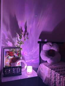 1pc Water Wave Projector Lamp, Touch/Remote Control, 16 Color Galaxy Ceiling Projector Light, Adult Mood Ambiance Lamp, Bedroom Living Room Party Gift, Bedroom Decor, Modern Lighting, Ambient Lighting - Multicolor - View 4