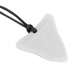 Herramientas para Moler, Collar Mordedor para bebé, Collar con Colgante de Dentición de Silicona para Niños Autistas, para Masticar, Juguete para Niños (Perla blanca),40920843 - Color caoba - Ver 5