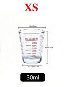 1pc Heat-Resistant Glass Measuring Cup With Precise Markings And Handle, Multipurpose Large Capacity Stackable Storage, Suitable For Coffee, Eagle Beak Design For Easy Pouring, Transparent Container Baking Measuring Tool, Multifunctional Kitchen Utensil For Baking, Milk, Water And Flour - Transparent - View 13