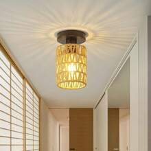 美式手工编织仿麻绳藤编吊灯，适用于民宿、餐厅、酒店、酒吧、走廊等场所。 - 多款 - 查看 4