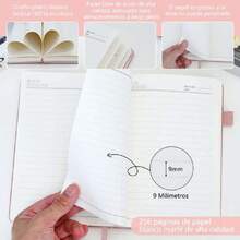 Libretas Pasta Dura con Bolsillo Mujer,A5 Leather Cuadernos Escolares,Árbol de La Vida Lined Journal Notebook,256 Páginas,para Mujeres Niñas,para Escuela,Oficina,Familia,21.5x14.5cm-Rosa,40872019 - Lila Púrpura - Ver 5