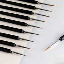11支/套 专业超细丙烯水彩水粉绘图笔和勾线笔 - 彩色 - 查看 1