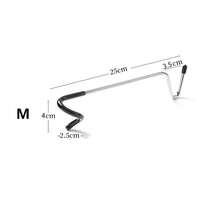 2个装鸟类喂食器挂钩，露营灯挂钩，庭院植物挂钩，防风树枝挂钩，适用于野生鸟类房屋喂食器支架、露营帐篷杆灯 - 銀色 - 查看 12