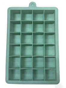 Khuôn làm đá viên bằng silicon màu hồng và xanh dương, dung tích lớn 24 viên; máy làm đá dùng trong gia đình, dễ dàng lấy đá ra nhờ nắp đậy. - Nhiều màu - Xem 11