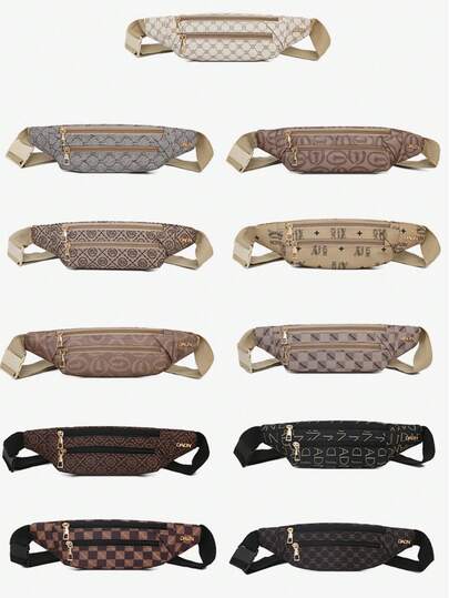 2026 New INS Fashion Waist Bag Sports Crossbody Chest Bag Versatile Letter Casual Shoulder Bag Crossbody Bag For Women, Korean Version Fashionable Versatile Crossbody Bag High-End Waterproof Casual Travel Chest Bag