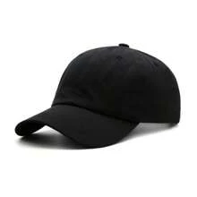 1pieza Gorra de béisbol para hombre y mujer, gorra lisa, gorra para el sol, gorra para el sol, ajustable, gorra con visera, gorra informal,Ligero. - Negro - Ver 3