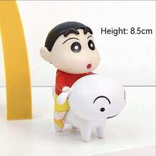 Crayon Shin-Chan Figure | Interesting Interactive Design, Includes Healing And Joyful Elements, Crayon Shin-Chan Mini Figure Model | Cute Cartoon Character Figurine, Toy, Living Room/Desk Decor - Multicolor - View 4