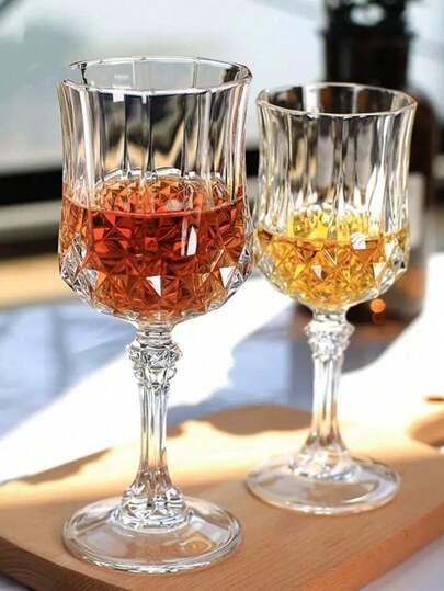 12/6/4/2/1 Pcs Deep Green Retro Plastic Wine Glasses - 7oz Durable Reusable Beverage, Crystal Champagne Flutes, Ideal For Weddings, Parties, Bars, Clubs, Restaurants