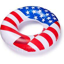 Corona de Navidad Inflable Anillo de Piscina, Multicolor, Talla única - Anillo de piscina Americana - Ver 5