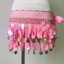 肚皮舞亮片流苏裙，时尚肚皮舞腰裙 - 彩色 - 查看 32