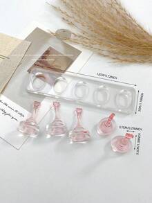 Nail Art Decoration Supplies - Transparent Nail Practice Stand, Acrylic Nail Polish Gel Practice Holder, Nail Art Photography Display Props, Nail Art Materials & Accessories For DIY, Salon, And Personal Use - Multicolor - View 16