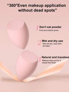 18件套化妆工具套装，包含：15支化妆刷+3个化妆海绵，一应俱全，新手友好 | 方便旅行携带，送礼佳品 | 新手/女性的完美之选 - 彩色 - 查看 2