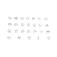 2Pcs/Set Classic Fashion Silvery Round Initial Stainless Steel Cuban Layered Chain Bracelets For Men - Silver - View 4