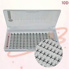 10D/16D/20D 0.05 Thickness 12 Rows Mini Box Portable Realistic Natural Looking Eyelash Extensions, Soft Mink Lashes - Black - View 7