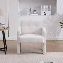Living Room Chairs - Beige + Chenille - View 5