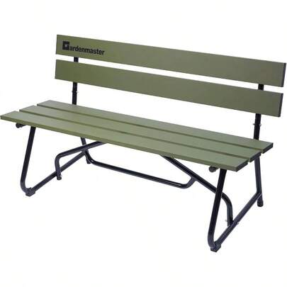 アルミガーデンベンチ 幅120×奥行53. 5×高さ69. 5cm お庭 ベランダ テラス バルコニー 休憩所 KAB - 1205GM オリーブ