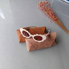 Girls' Fashion Glasses 2026 Cat-Eye With Cute Flowers Various Colors - 米色 - 查看 2