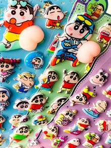 随机1张。柔软可爱减压贴纸，3D立体贴纸，卡通贴纸，套装贴纸，手工装饰贴纸，手机装饰贴纸，DIY装饰贴纸。家居房间装饰 - 彩色 - 查看 10