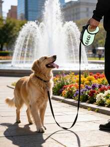 1条可定制伸缩狗绳，可印制宠物名字，宠物周年纪念狗绳，中型犬狗绳，伸缩狗绳，送给狗主人的理想礼物，个性化宠物用品，宠物遛狗必备用品 - 彩色 - 查看 13