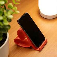 心形创意手机支架，浪漫红色心形桌面支架，通用手机平板支架，多色优雅桌面收纳架，适用于家庭、办公室、派对、情人节、圣诞节装饰，无需电源，数码爱好者的创意礼物 - 彩色 - 查看 6