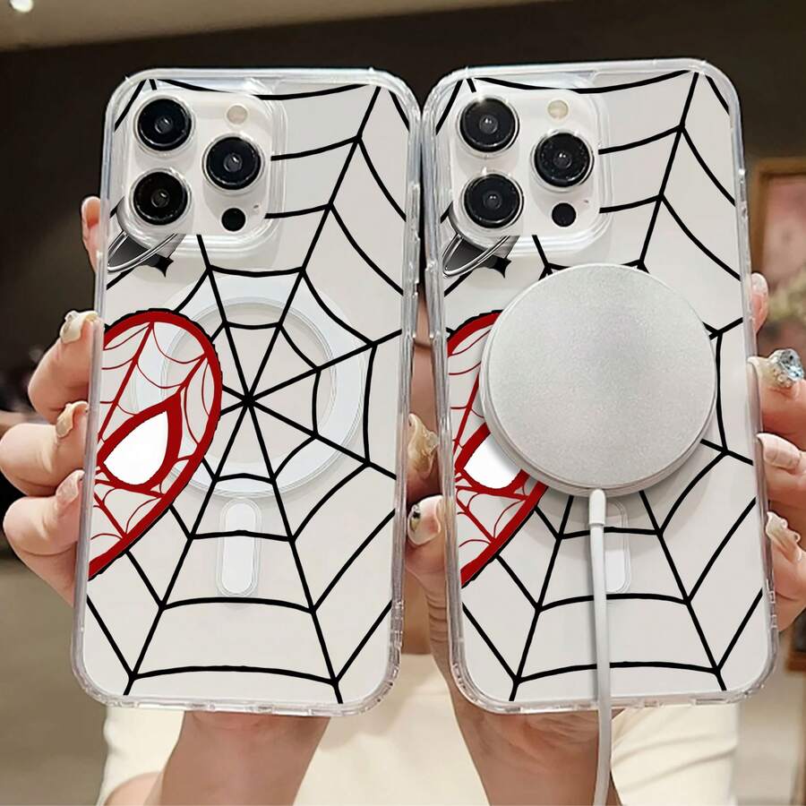 スパイダーウェブ ハート フォン ケースは、 フォン ケース、 17、 16 Pro Max、 15 Pro Max、 13、 12 と互換性があります。TPU 素材で作られており、耐衝撃性と落下保護を提供し、スタイルと耐久性を融合したなデザインが特徴で、友人、家族、または愛する人への贈り物に最適です。 - クリア - チェックする 1