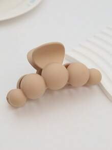 1pc Ladies' Apricot Color Elegant & Fashionable Hair Claw/Hair Clip With Large Faux Pearl, Hair Claw Style, Suitable For Daily Wear, Dating And Vacation Hair Clips Hair Jaw Clip Hair Clamps Hair Clutch Hair Catcher Clip Fall Winter Claw Clip Hair Accessories For Women - Multicolor - View 23