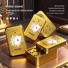 1个2026年流行德州扑克旋转发声减压玩具，非常适合新年派对、减压礼物、节日礼物、生日礼物，独特礼物 - 彩色 - 查看 2