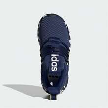Adidas Lite Racer Adapt 7.0 Dark Blue Cloud White Pulse Lime (GS) JS4347 - 彩色 - 查看 4