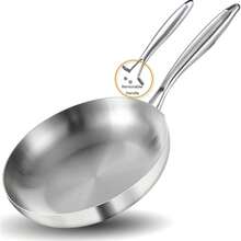 Stainless Steel Frying Pan Set With 8.5 And 12 Inch Skillets, Suitable For Induction Cooking,  For Dishwasher And Oven Use - Multicolor - View 2