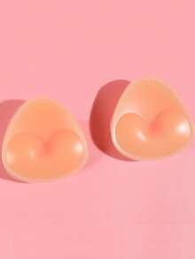 1Pair Women's Silicone Push-Up Breast Pads – 3 Colors Invisible Reusable Bra Inserts For Beachwear & Bikinis - Multicolor - View 11