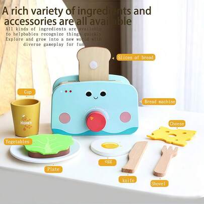 Kids Cartoon Bread Maker Pretend Play Game
