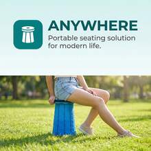 可折叠凳，高度可调节，带提手，重型便携式伸缩凳，适用于露营、钓鱼、徒步旅行、旅行和室内使用，最大承重330磅。重型可折叠凳，高度可调节，防滑设计，便携式折叠凳，适用于户外露营、钓鱼、旅行和室内使用。 - 彩色 - 查看 4