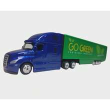 trailer escala 1:87 largo 21 cm ancho 3 cm alto 4.5 cm - azul real - Ver 2