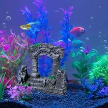 Resin Roman Column Aquarium Decor, Fish Shelter Stone Texture Ornament - A - View 5
