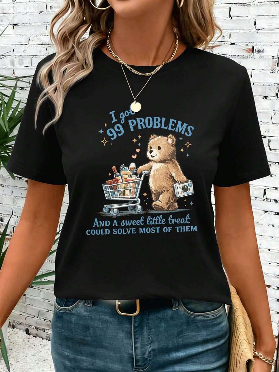 Koszulki damskie - Czarne - Zobacz 1