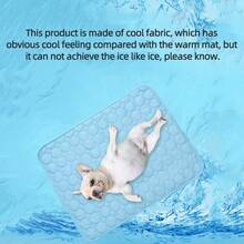 1pc Pet Cooling Mat, Breathable Ice Silk Fabric Dog/Cat Cooling Pad, Suitable For Small/Medium Pets In Summer - Multicolor - View 9