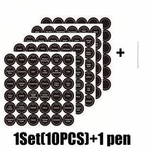 5 Sheets Of 180pcs Round Spice Labels With Adhesive, Suitable For Spice Jars, Blank Writable Labels, Seasoning Labels, Can Be Used For Kitchen Pantry Jars, Lids, Food Containers And Spice Storage Boxes. - Black - View 11