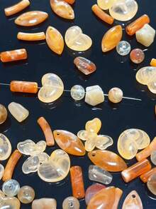 High Quality Colored Dyed Coffee-Colored Acrylic Irregular Beads, Handmade DIY Earrings, Necklaces And Bracelets Beads Materials