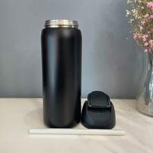 32 Oz Outdoor Sports Water Cup Water Bottle Stainless Steel Vacuumowala Insulated Cup With Lid And Straw Suitable For Water, Iced Tea Or Coffee. - Nhiều màu - Xem 4
