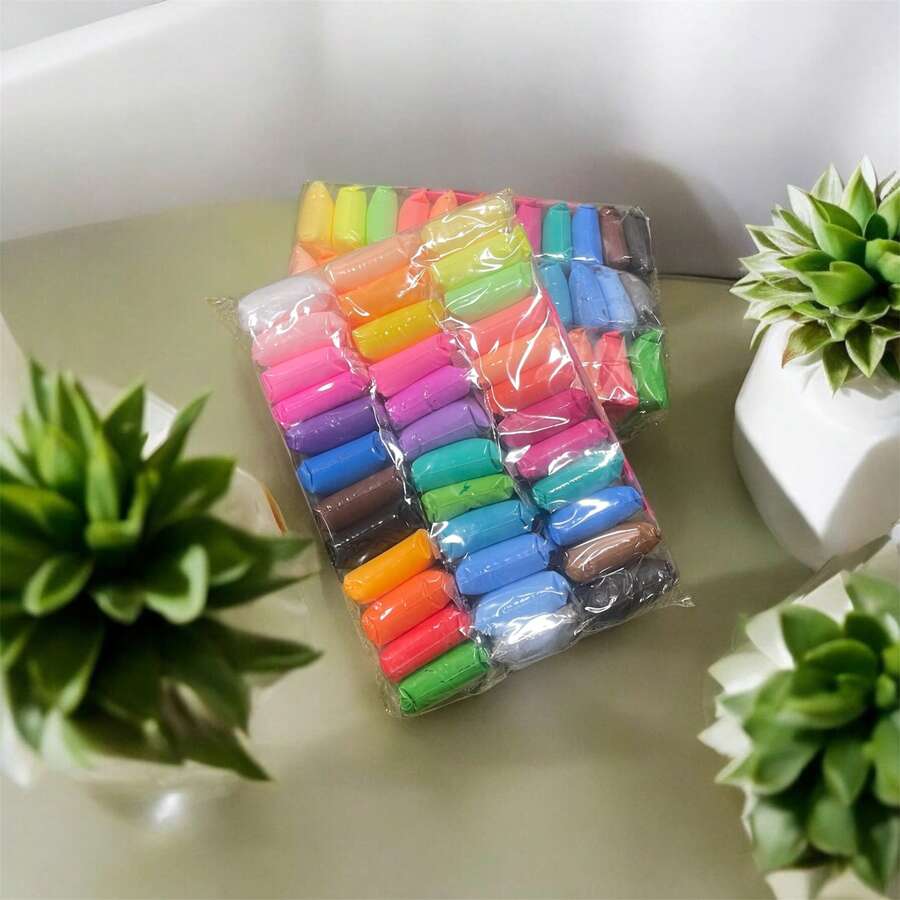 2 Packs Of 36 Colors Of Handmade Plasters, Develops The Brain, Each Pack With Tool. - Multicolor - View 1