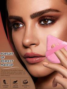 14PCS Makeup Tools Set Including:3PCS Mini Air Cushion Powder Puffs+3PCS Mini Makeup Sponges+4PCS Triangle Powder Puffs+4PCS Makeup Sponges - Multicolor - View 5