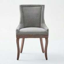 2 Dining Chairs, Polyurethane Seat, Rattan Backrest, Living Room Chair, Bedroom Chair - Grey - View 3