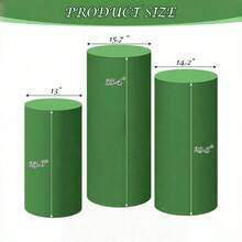 1 Set Elastic Tablecloth With Cylindrical Bottom, Made Of Spandex Material, Suitable For Wedding Party Decoration, Dessert Display, Birthday, Christmas And Various Occasions, High Quality (Frame Not Included, Multiple Colors Available) - Multicolor - View 8